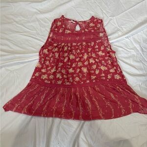 Maurices Kids Floral Red Blouse